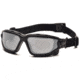 Pyramex I-Force Safety Glasses, Black Frame & Silver Mirror Anti-Fog Lens SB7070SDT