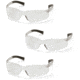 Pyramex Mini Ztek Safety Eyewear - Clear Anti-fog Lens, Clear Frame, Pack of 3