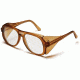 Pyramex Monitor Safety Glasses - Clear Lens, Caramel Frame SC210C
