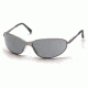 Pyramex Zone II Metal Safety Eyewear - Gray Lens, Gun Metal Frame SGM3320E, Single Pack