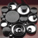 Qorpak Black Phenolic Screw Caps, Pulp/Tinfoil Liner, Qorpak 5129/12