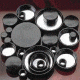 Qorpak Black Phenolic Screw Caps, Pulp/Tinfoil Liner, Qorpak 5134/12