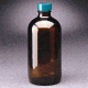 Qorpak Boston Round Bottles, Amber, Narrow Mouth, Qorpak 7720B With Polyseal-Lined Black Phenolic Cap