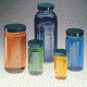 Qorpak Bottle Beakers, Medium Rounds, Wide Mouth, Qorpak 7782A With Tinfoil-Lined Black Phenolic Cap