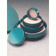 Qorpak Green Thermoset Screw Caps, Fluoropolymer Resin Liner, Qorpak 5212/100