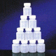 Qorpak Round Bottles, High-Density Polyethylene, Wide Mouth 7357G