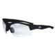 Radians M&amp;P MP104 Shooting Glasses Clear Lens Black Half Frame Rubberized With Zippered Case