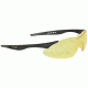 Radians Rock X-Treme Anti-Fog Shooting Glasses Amber Lens Black Frame