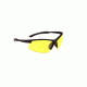 Radians SW104 Black Half Frame/Amber Lens, Black, One Size SW104-40C