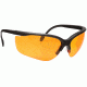 Remington T-71 Safety Glasses, Black Frame, Amber Lens 40C 