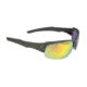 Remington T-83 Soft touch green frame safety glasses - Green/Yellow Mirror, One Size T83-Y0C