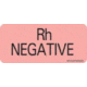 Timemed Label Rh Negative Identifr CS1 MV04FR4646