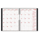 United Stationers Book Appt Mth 8-1/2x11 REDCB1262CBLK, Unit EA