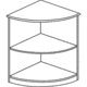 United Stationers Bookcase Quartr Round Scy MLNVBQ2CRY, Unit EA