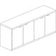 United Stationers Credenzahinged Doordbr MLNMHDC2072ESP, Unit EA