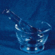 Variety Glass Mortar Pestle Glass 2OZ-2PART 826-2