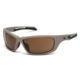 Venture Gear Tactical Howitzer Safety Glasses w/Bronze Anti-Fog Lens, Tan, Universal, VGST1318T