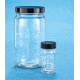 VWR AC Medium Round Bottles, Clear, Wide Mouth, Graduated VW5810133C21 Bulk Packs With Unattached Caps In Bags