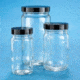 VWR AC Medium Round Bottles, Clear, Wide Mouth VW5710858C26 Bulk Packs With Unattached Caps In Bags