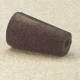 VWR Black Rubber Stoppers, One-Hole 00-M291