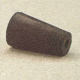 VWR Black Rubber Stoppers, One-Hole 115M291
