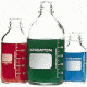 Wheaton Media Bottles, Graduated, Wheaton 219820 With Fluoropolymer Resin-Lined Cap