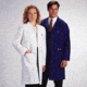 White Swan Unisex Polyester/Cotton Lab Coats, White Swan-Meta 6116-11-XS