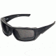 Wiley X Enzo Sunglasses, Matte Black Frame/ Black Ops Grey, CCENZ01