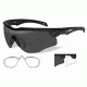 Wiley X Rogue Sunglasses,Matte Black Frame,Smoke Grey and Clear Lens 2801RX
