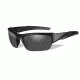 Wiley X Valor Sunglasses-APEL Matte Black Frame-Smoke Grey-Clear Lens CH4701