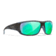 Wiley X WX Omega Sunglasses, Kryptek Neptune Frame, Captivate Pol Green Mirror Lenses, ACOME13