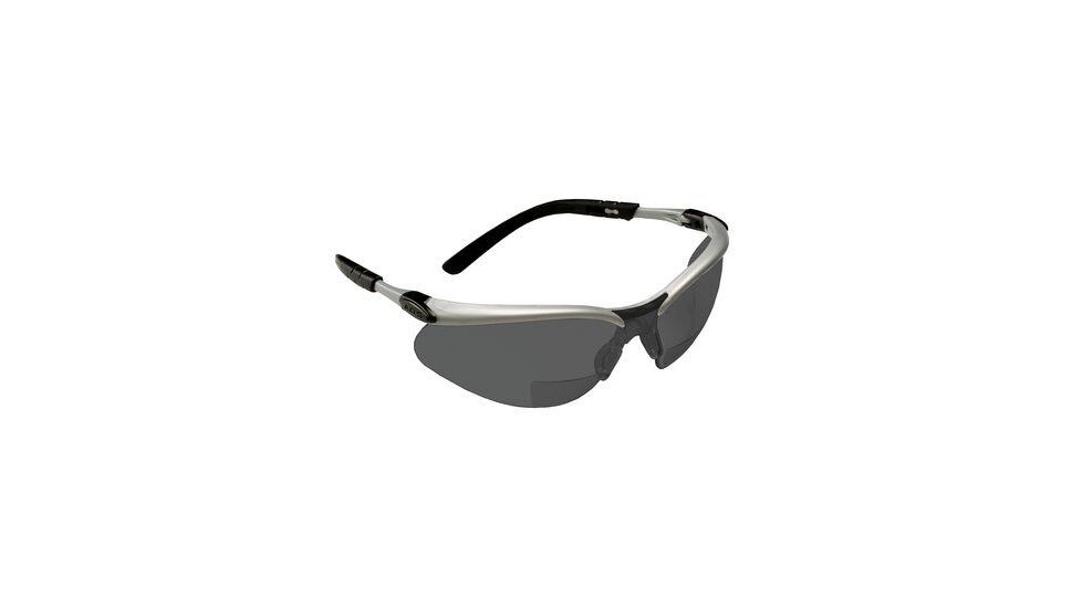 3M BX Reader Protective Eyewear 11378-00000-20, Gray Lens, Silver Frame, +2.0 Diopter, 20 EA/Case