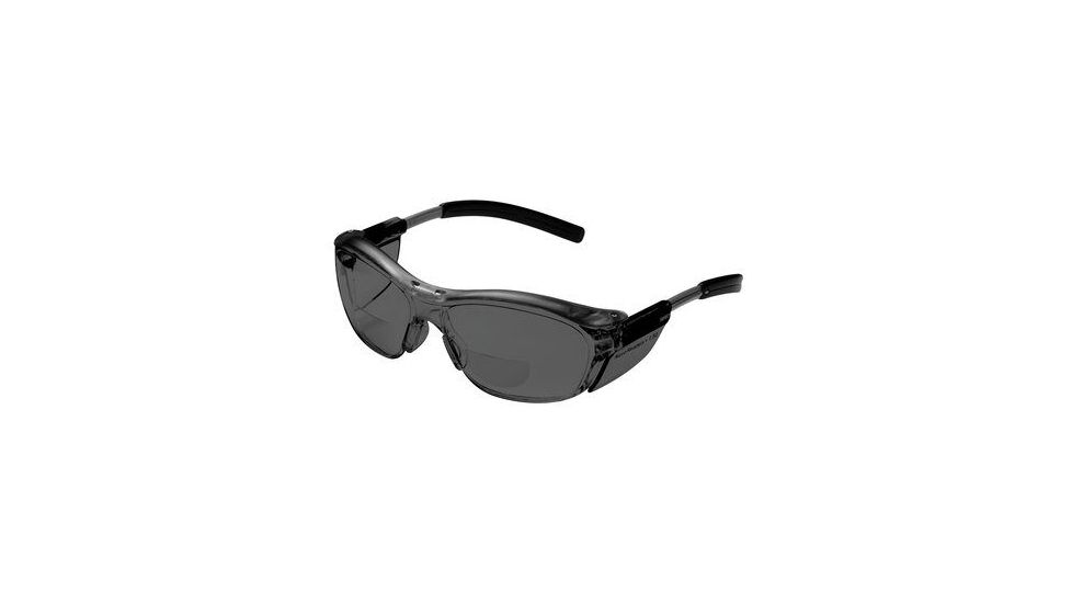 3M Nuvo Reader Protective Eyewear 11501-00000-20, Gray Lens, Gray Frame, +2.0 Diopter, 20 EA/Case
