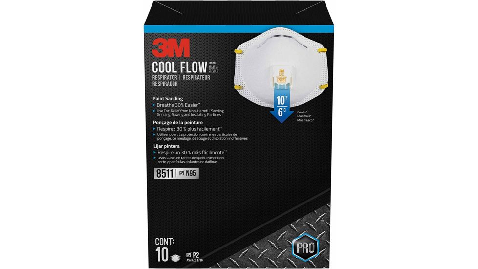3M Particulate Respirator 8511 N95, Pack of 10, 8511-PK