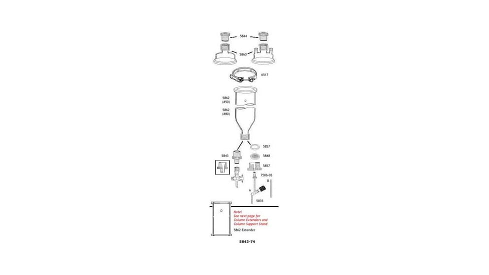 Ace Glass Laboratory Glassware and Equipment 15-25MM Ptfe Coupling 5843-62