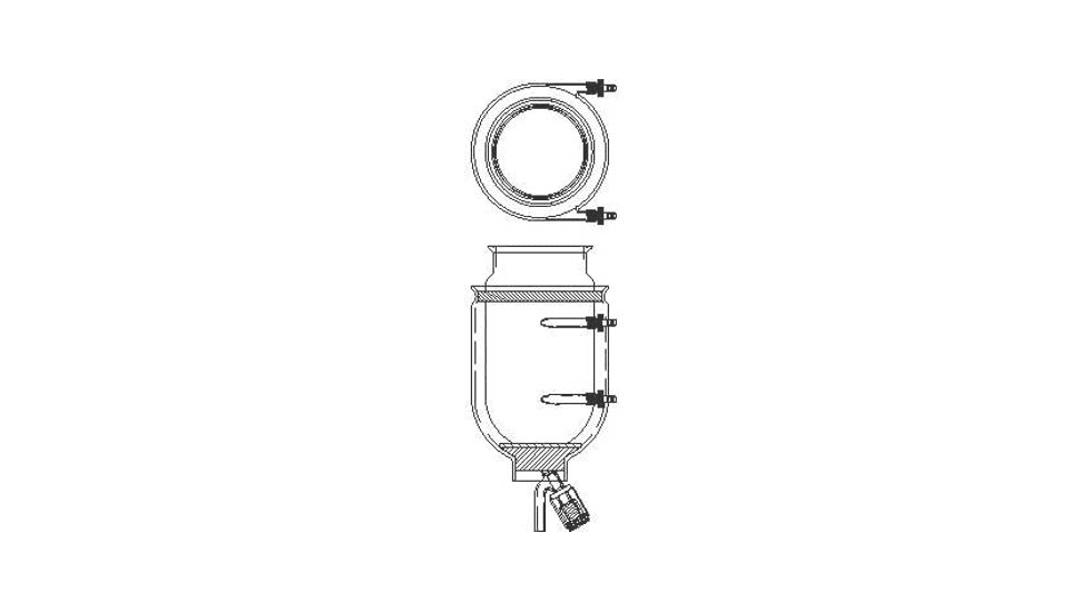 Ace Glass Laboratory Glassware and Equipment 15L Piston Btm Jktd Flask 6524-44