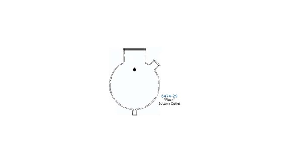 Ace Glass Laboratory Glassware and Equipment 200L Spher Flask 12'' Flng 6474-29