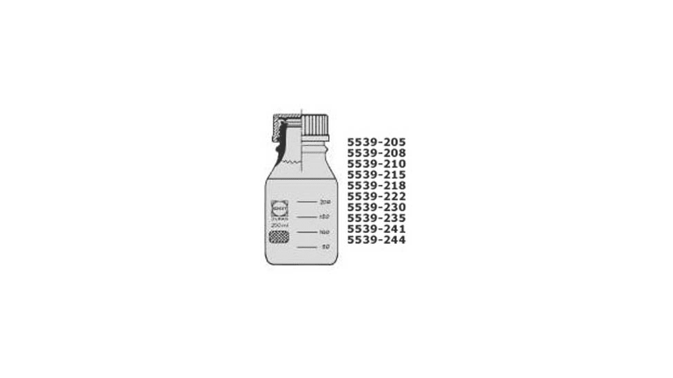 Ace Glass Laboratory Glassware and Equipment 25ML Amber Lab Bottle 5539-205