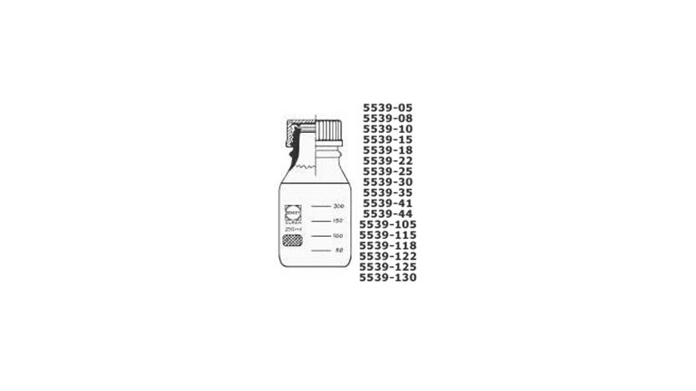 Ace Glass Laboratory Glassware and Equipment 2L Plas Coated Lab Bottle 5539-125