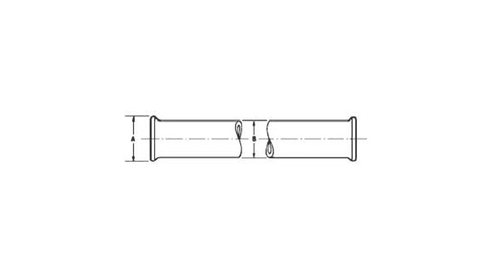 Ace Glass Laboratory Glassware and Equipment 48X6IN Beaded Pipe 8828-725