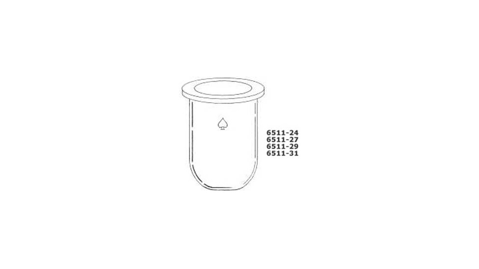 Ace Glass Laboratory Glassware and Equipment 4L Fb Cyl Flask Plain Flng 6511-31