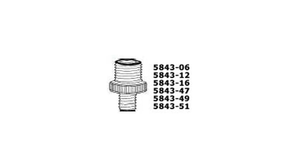 Ace Glass Laboratory Glassware and Equipment 50-25 Nylon Coupling 5843-16