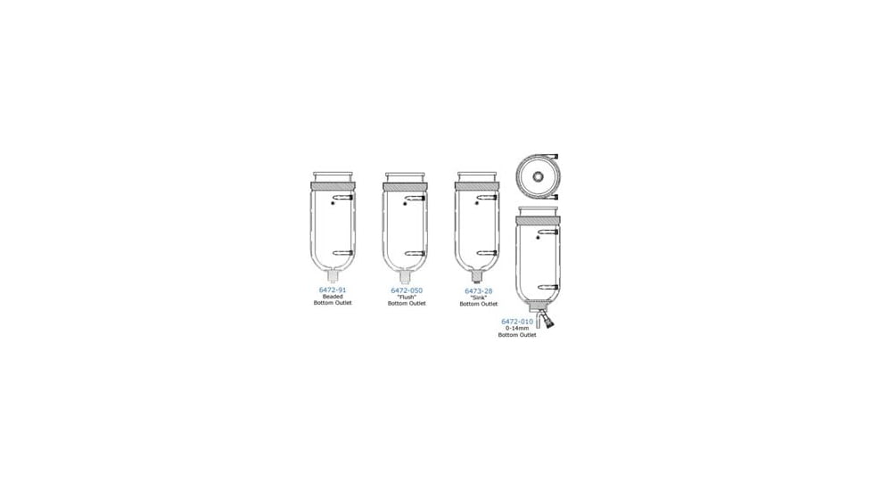 Ace Glass Laboratory Glassware and Equipment 50L Flush Btm Jktd Flask 6472-050