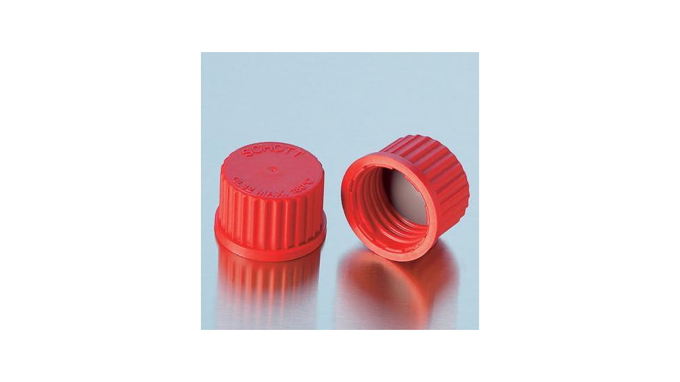 Ace Glass Laboratory Glassware and Equipment Cap Gl 32 Pbt Red CS10 7622-21