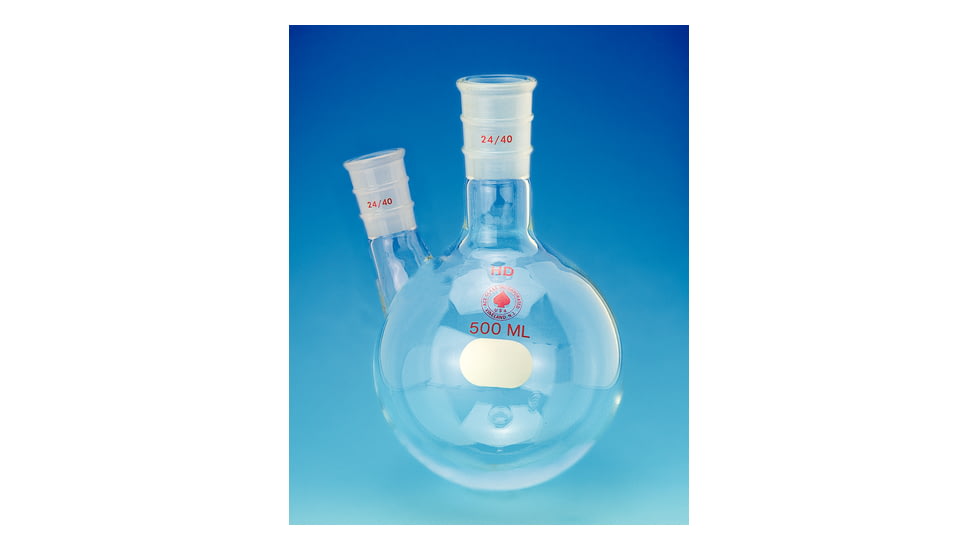 Ace Glass Laboratory Glassware And Equipment Flask Round 100ml 24/40 14/20 9463-211, Unit EA