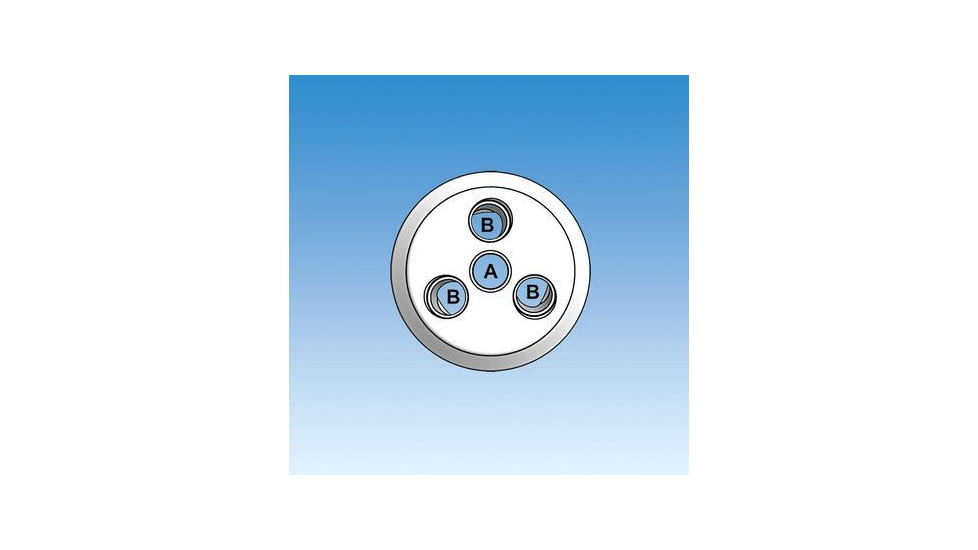 Ace Glass Laboratory Glassware And Equipment Head Ptfe 60mm 4 Neck (4)1/2in 12858-15, Unit EA