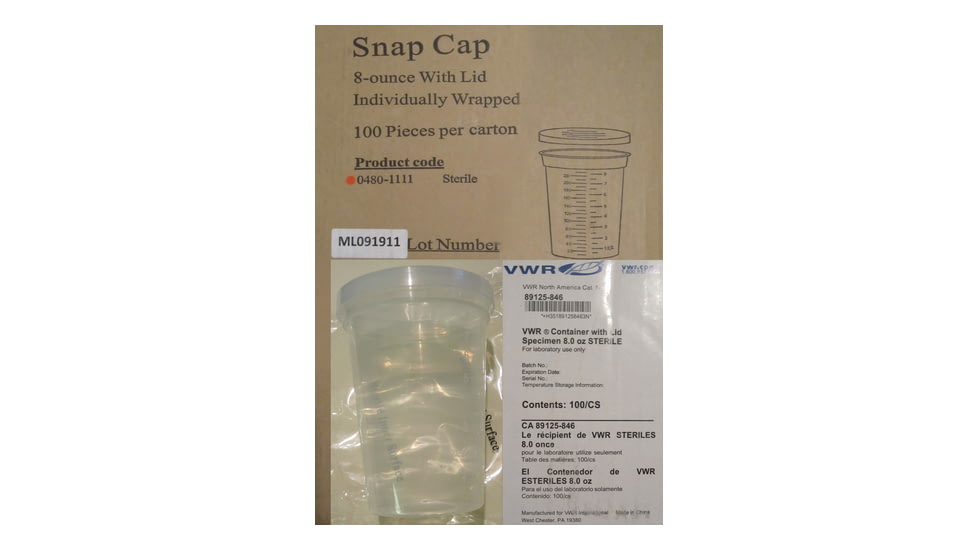 VWR Vwr Cap Snap Lid Only Ns Cs500 0501-3100, Unit CS