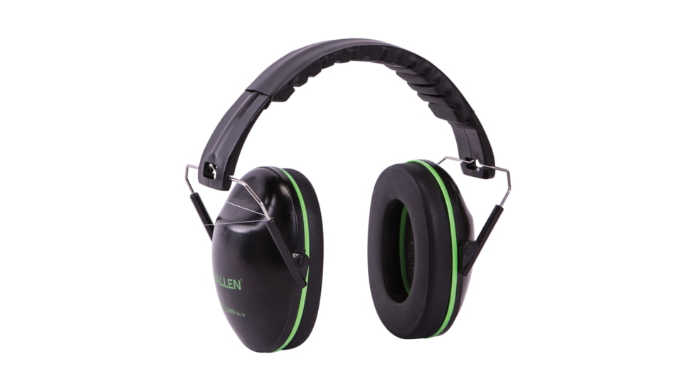 Allen Gamma Junior Shooting Muff & Glasses Combo, Black/Neon Green, 2325