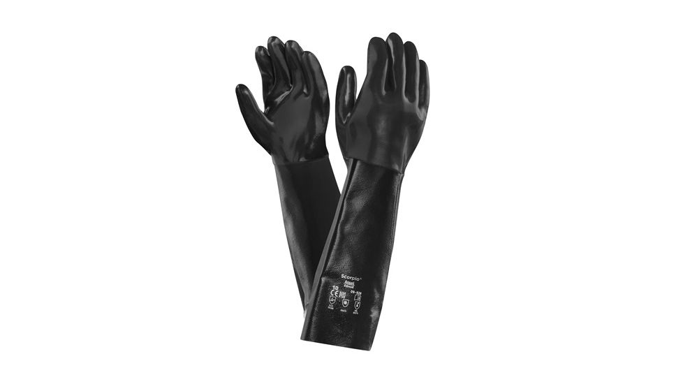 Ansell Healthcare Scorpio 09-928 Neoprene Gloves 45.7cm/18in Gauntlet, 213321, 12 Pair/Pack