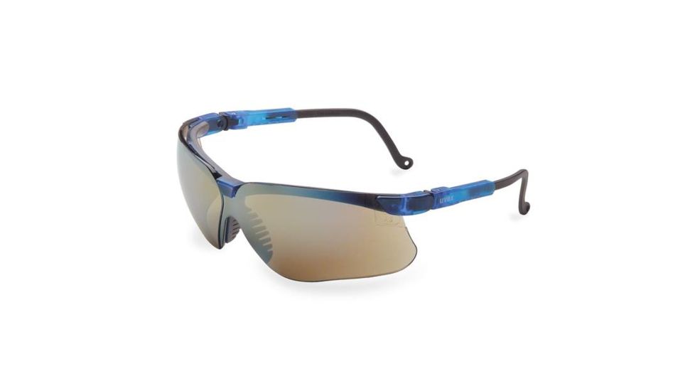Bacou-Dalloz Uvex Genesis Protective Eyewear, Bacou-Dalloz S3243 Vapor Blue Frame, Pack